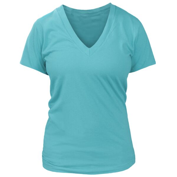 Women's Premium Deep V-Neck T-Shirt