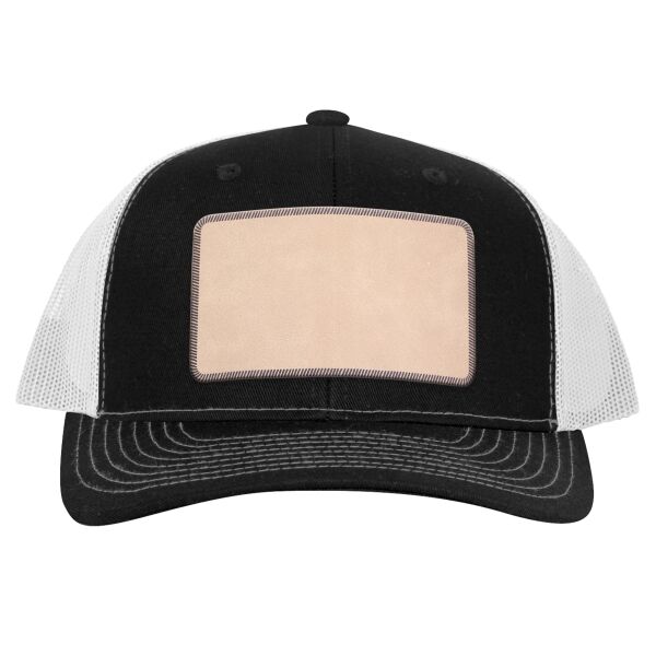 Engraved Leather Patch Hat