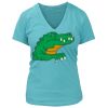 Women's Premium Deep V-Neck T-Shirt Thumbnail