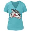 Women's Premium Deep V-Neck T-Shirt Thumbnail