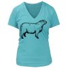 Women's Premium Deep V-Neck T-Shirt Thumbnail