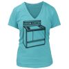 Women's Premium Deep V-Neck T-Shirt Thumbnail