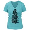 Women's Premium Deep V-Neck T-Shirt Thumbnail