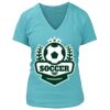 Women's Premium Deep V-Neck T-Shirt Thumbnail