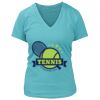 Women's Premium Deep V-Neck T-Shirt Thumbnail
