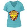 Women's Premium Deep V-Neck T-Shirt Thumbnail