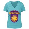 Women's Premium Deep V-Neck T-Shirt Thumbnail