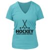 Women's Premium Deep V-Neck T-Shirt Thumbnail
