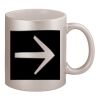 11oz Metallic Silver Mug Thumbnail