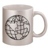 11oz Metallic Silver Mug Thumbnail
