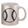 11oz Metallic Silver Mug Thumbnail