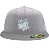 Flexfit 6210 Structured Flat Bill Fitted Hat Thumbnail