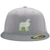 Flexfit 6210 Structured Flat Bill Fitted Hat Thumbnail