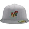 Flexfit 6210 Structured Flat Bill Fitted Hat Thumbnail
