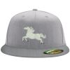 Flexfit 6210 Structured Flat Bill Fitted Hat Thumbnail