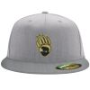 Flexfit 6210 Structured Flat Bill Fitted Hat Thumbnail