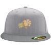 Flexfit 6210 Structured Flat Bill Fitted Hat Thumbnail