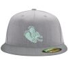 Flexfit 6210 Structured Flat Bill Fitted Hat Thumbnail