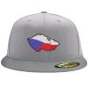 Flexfit 6210 Structured Flat Bill Fitted Hat Thumbnail