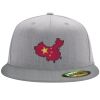 Flexfit 6210 Structured Flat Bill Fitted Hat Thumbnail